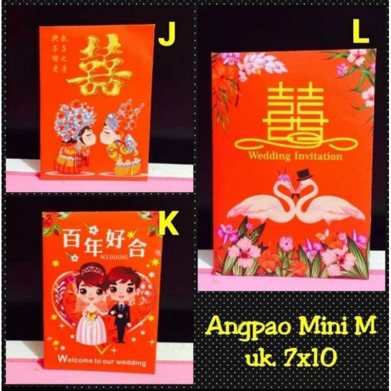 

Amplop Wedding MIKA Angpao Shuang Xi Amplop Merah Lamaran Sangjit Double Happiness