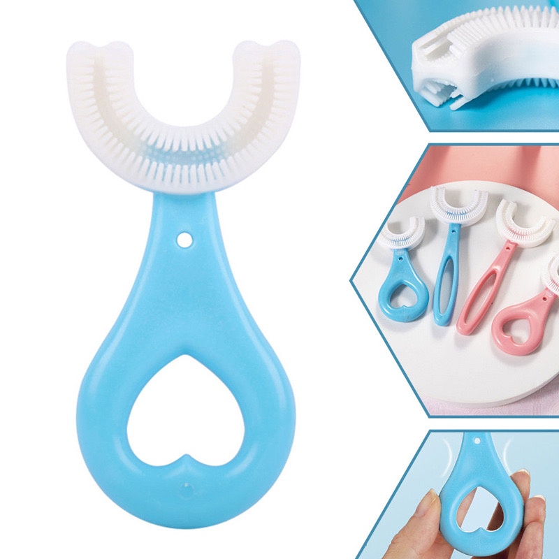 [IZUNA] SIKAT GIGI ANAK BENTUK U SILIKON / TRAINING TOOTH BRUSH / BABY TOOTH BRUSH FOR TRAINING