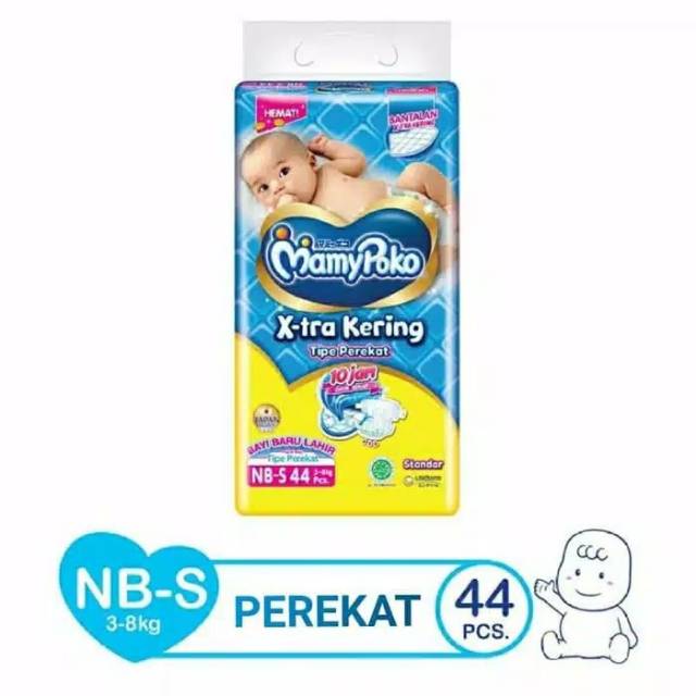 Pampers Bayi Baru Lahir Mamy Poko isi 44 pcs