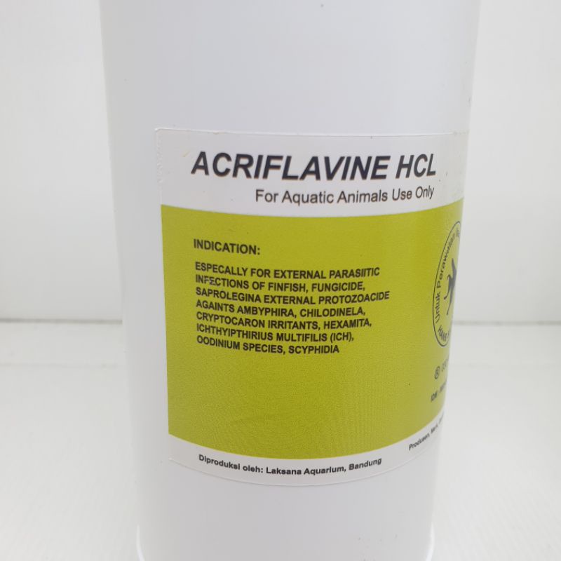 ACRIFLAVINE HCL 1 LITER OBAT KUNING ANTISEPTIK JAMUR VITAMIN IKAN HIAS