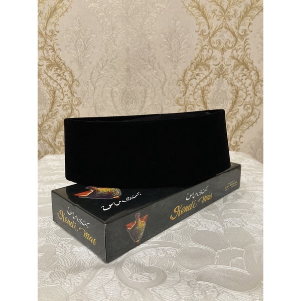 Peci Kopiah Songkok Kendi Mas AC Hitam Polos 100% original Asli
