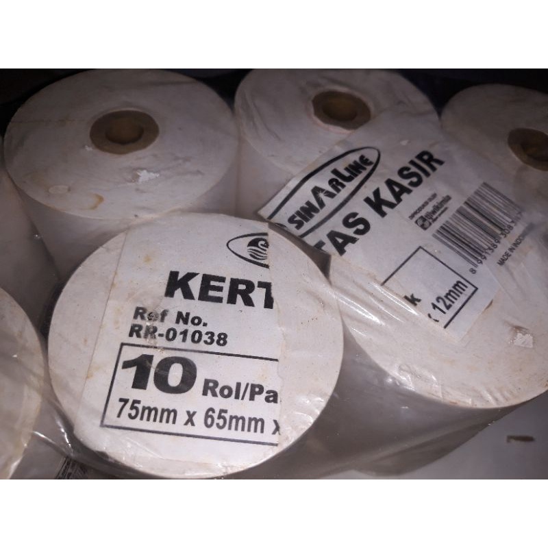 

kertas kasir sinar line 75mm x 65mm x 12mm