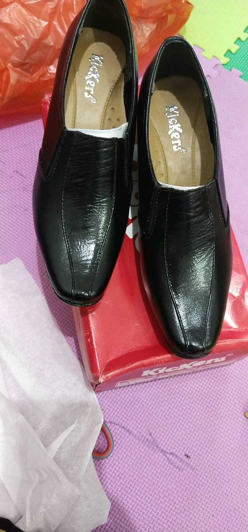Sepatu Kickers - Sepatu Pantofel Wanita Cewe Formal Kerja Kantor Guru Pns Kulit Asli