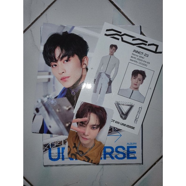 NCT 2021 UNIVERSE PHOTOBOOK VER UNSEALED FULLSET (PC DOYOUNG - POSTCARD MARK - STICKER JENO - INCL F