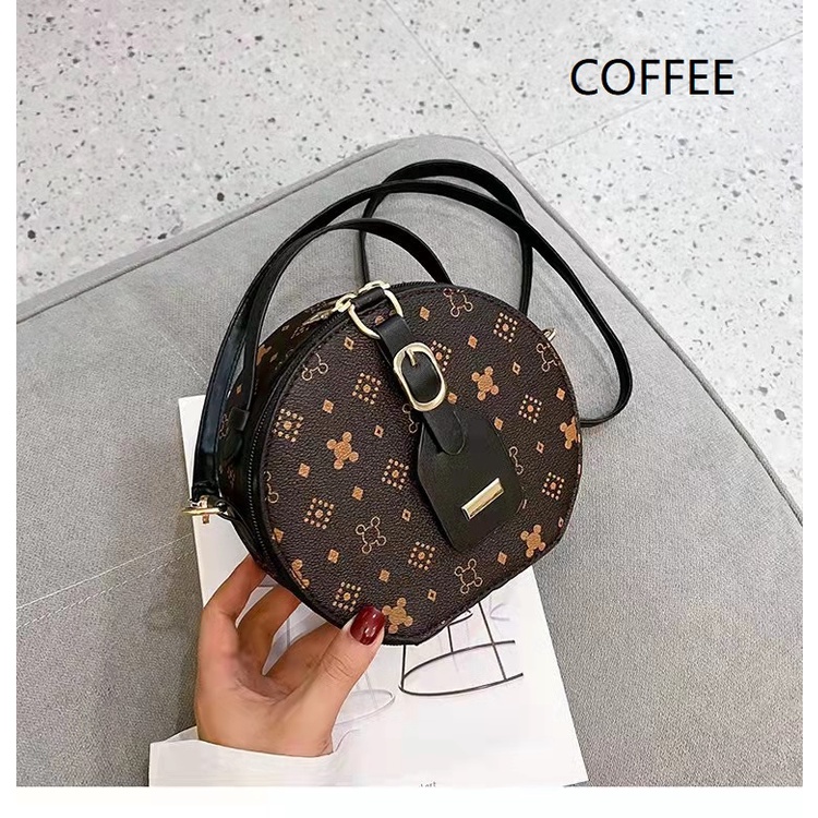 BJ60930 - BEIGE/COFFEE/KHAKI - TAS SLEMPANG JINJING TOTEBAG HANDBAG WANITA ROUNDBAG TAS BULAT FASHION IMPORT MODIS ELEGAN TERMURAH TERLARIS TERBARU BAGSTORE JAKARTA TAS BATAM ZC0930