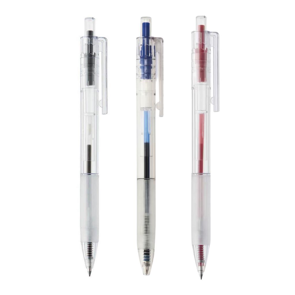 

Muji Ballpoint Pen Knock Type 0.7mm Oil Based Ink Pulpen Original Japan