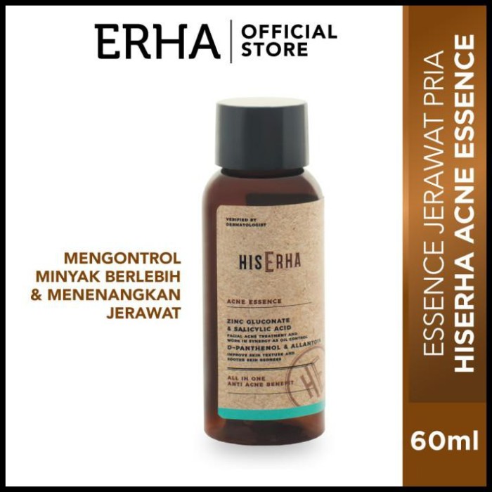 HIS ERHA SERUM ACNE ESSENCE - SERUM WAJAH PRIA ERHA SUDAH BPOM