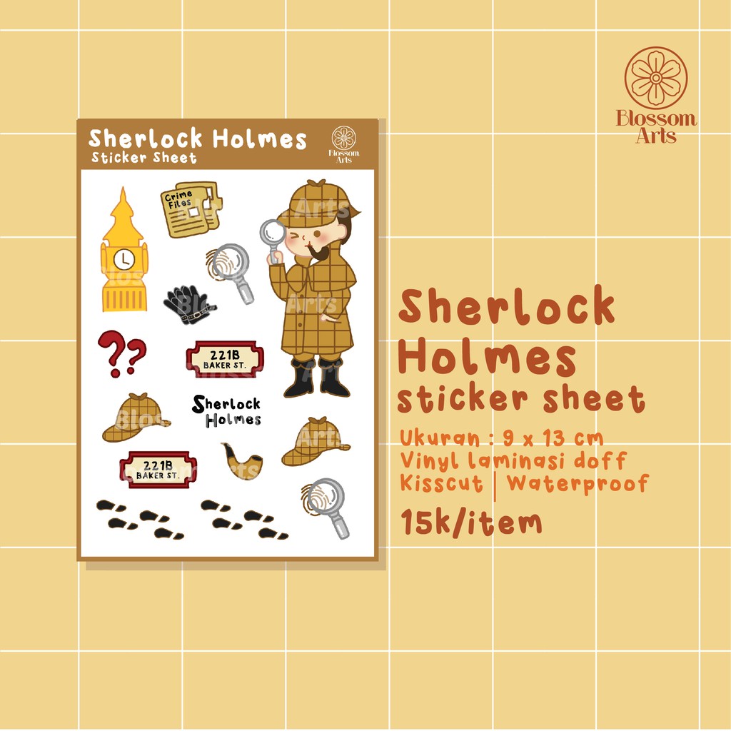 

Sherlock Holmes Sticker Sheet