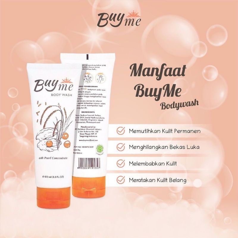 BUYME BODY WASH Sabun Mandi BuyMe Sabun Pemutih Badan Permanen Dan Pemutih Kulit / sabun Viral Buyme