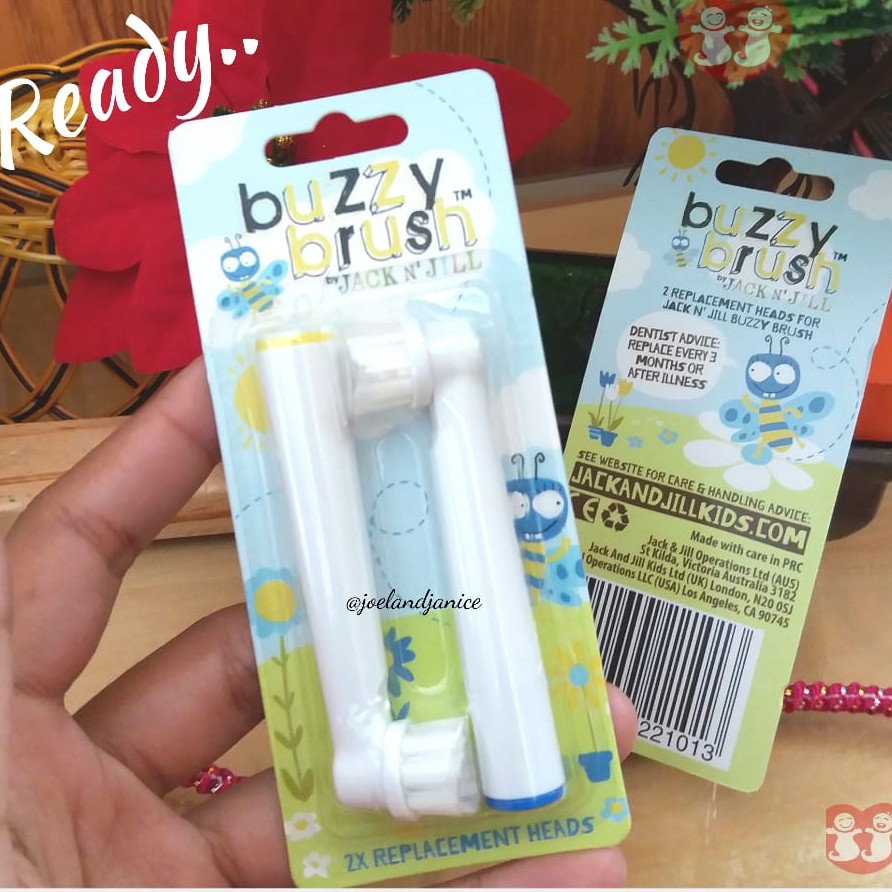 Jack N Jill Buzzy Brush Replacement Heads - 2 Pack