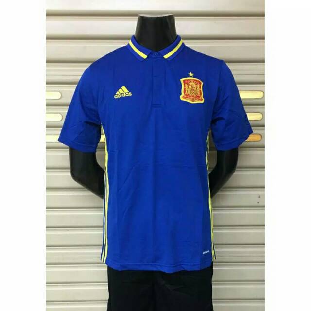 Polo Timnas Spanyol Biru 2018