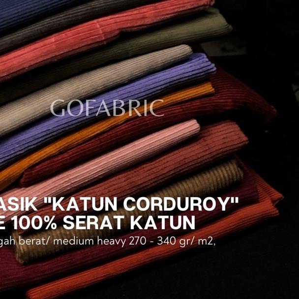 Kain corduroy kain katun corduroy premium