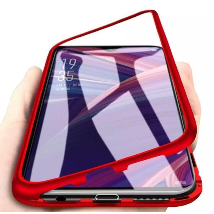 Premium 2in1 Case Magnetic Glass Transparant For Type  Realme 5/5i