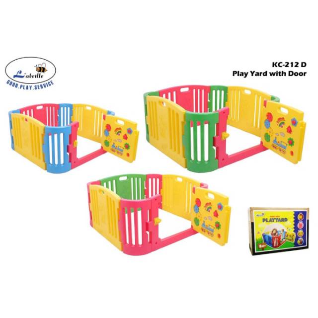 LABEILLE Play Yard With Door - Pagar Bermain Anak KC - 212D