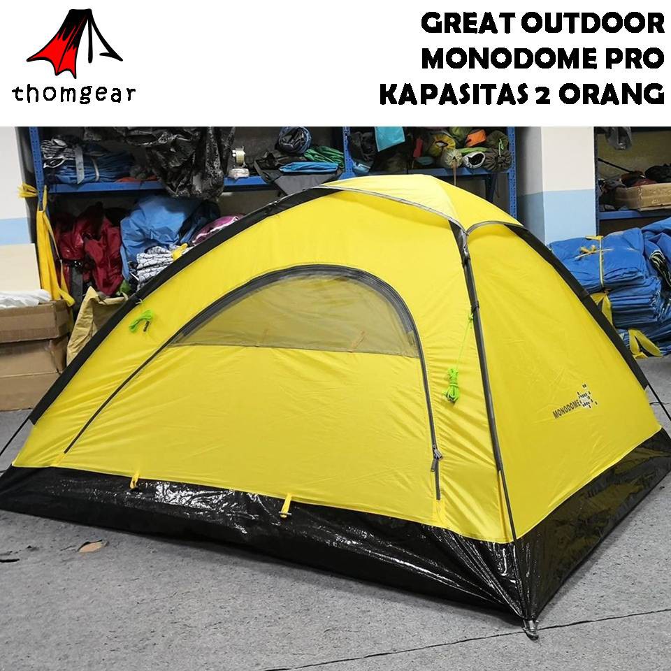 Tenda Camping Dome 2 Orang Great Outdoor Monodome Pro Pu 1000mm Thomgear Probolinggo