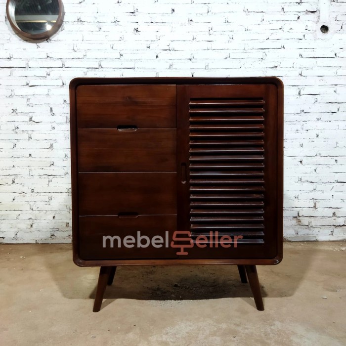 Lemari Anak Jati Retro - Lemari anak minimalis - Lemari Bayi