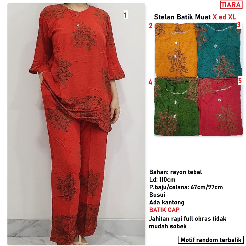 STELAN CELANA PANJANG BATIK CAP SUPER SANTUNG TEBAL