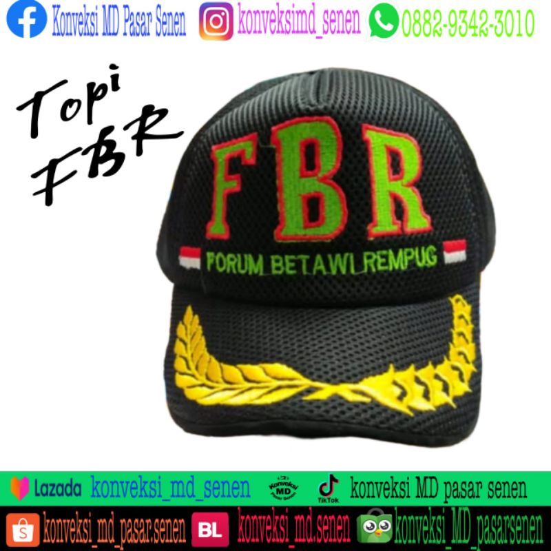 Topi FBR/Topi untuk ormas FBR/topi forum Betawi Rempug/fbr