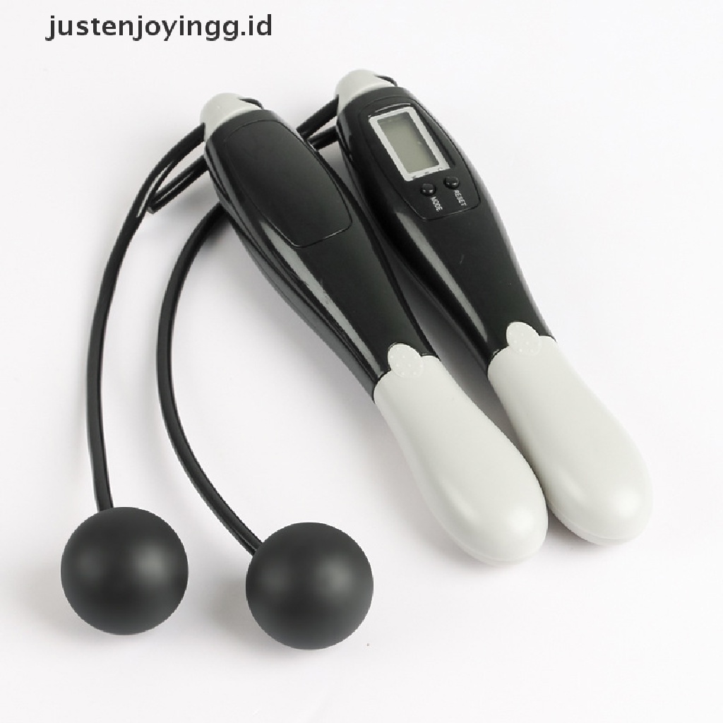 (justenjoyingg.id) 1pc Tali Skipping Digital Wireless Untuk Latihan Fitness