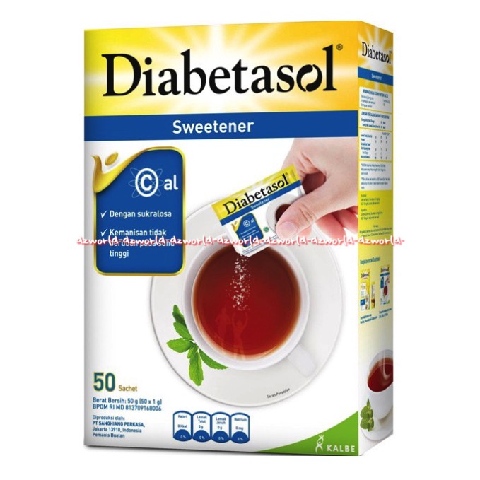 Diabetasol Sweetener 50sachet Gula Pengganti Zero Calories Gula Untuk Penyakit Diabetes Diabet Nol Kalori 50 Sachet Sugar Dia Betasol