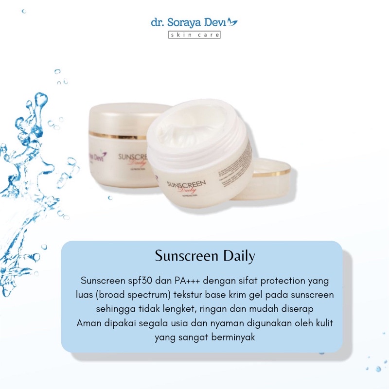 SUNSCREEN DAILY By dr SORAYA DEVI SKINCARE