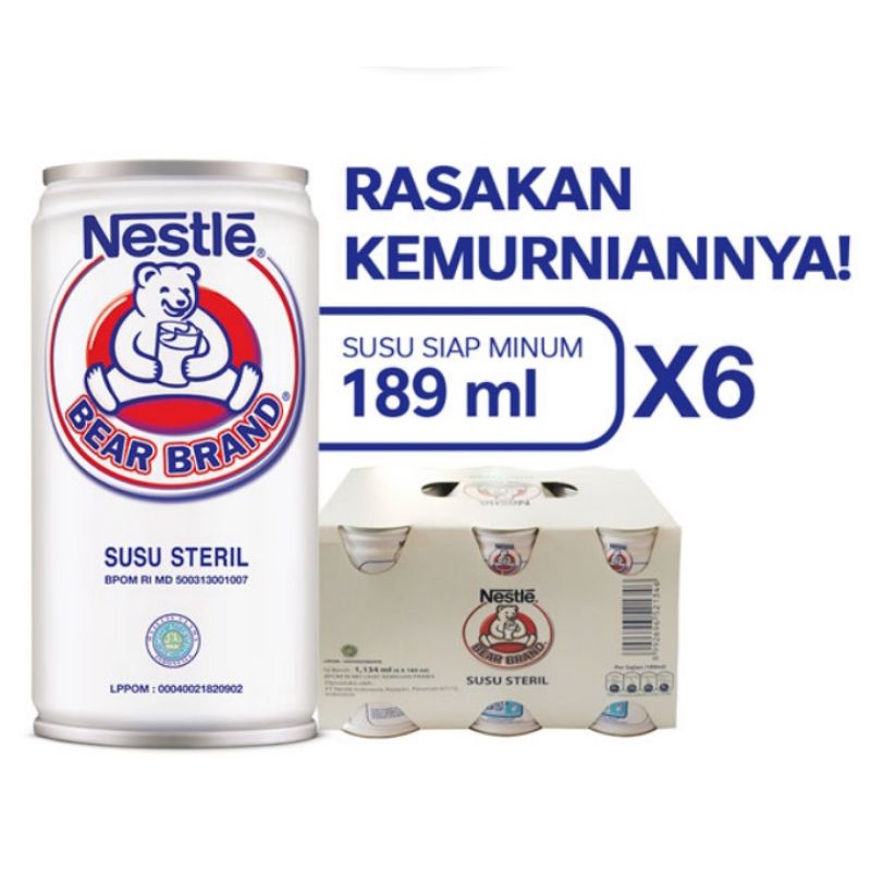 

BEAR BRAND 189ml x 6