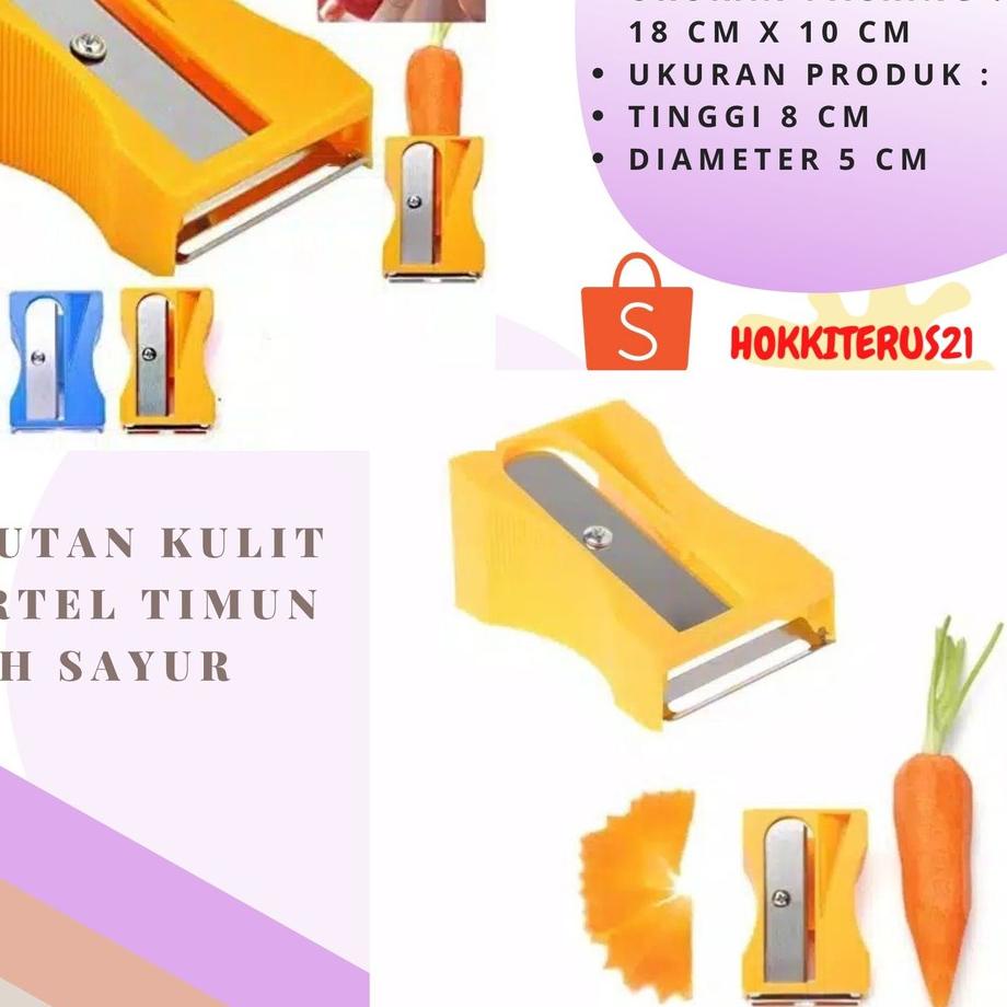 

[PRODUK NMR8P] HOKKITERUS21 Rautan pengupas serutan kulit wortel timun buah sayur 0EW