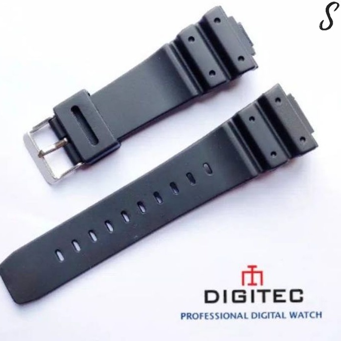 Tali Jam Tangan Digitec 3090 DG-3090T DG3090-T DG3090T DG 3090 T warna hitam