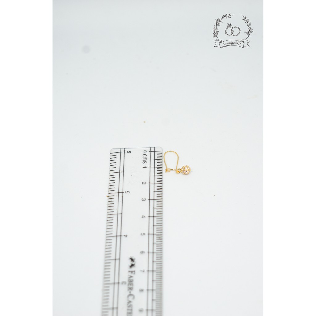 Anting emas asli kadar 300 model bola mp