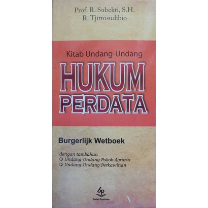 KUHPERDATA, R. Subekti (BUKU ORIGINAL)