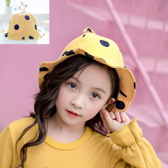 Topi Anak Perempuan Polkadot