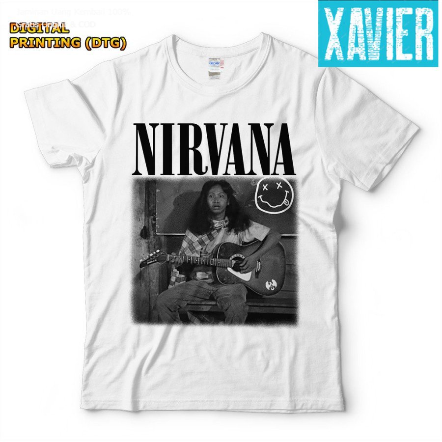 Kaos Tshirt Baju Obral Murah Combed 30S Distro NIRVANA x MANDRA polos custom indonesia pria wanita k