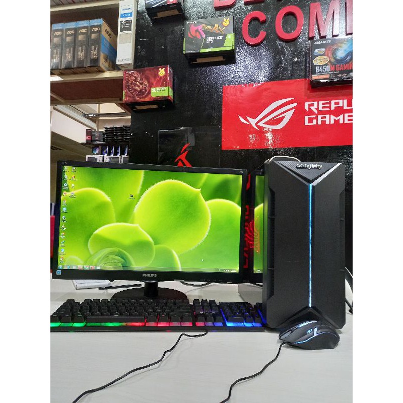 PC gaming editing core i5 ram 8 gb vga gtx 750 ddr 5  monitor 22 in full set