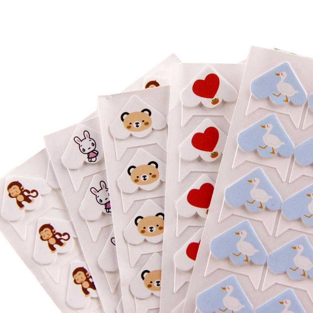 Lanfy Stiker Kertas Sudut 11warna Kartun Hewan DIY Bingkai Foto Scrapbook Sticker
