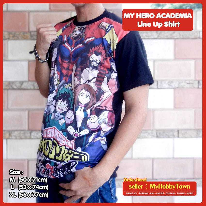 Kaos Anime Boku no Hero Academia Line Up Full Print