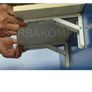 Siku Rak Lipat  14in Folding Shelf Bracket  Meja  Tembok 