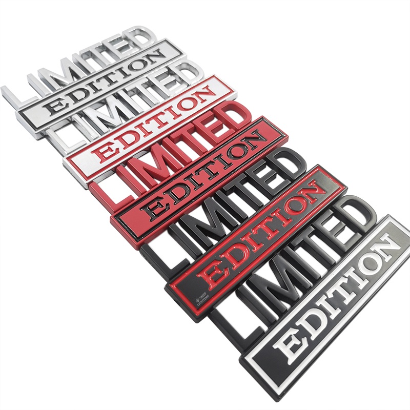 1pc Stiker Emblem Logo LIMITED Edition Bahan Metal Untuk Dekorasi Mobil