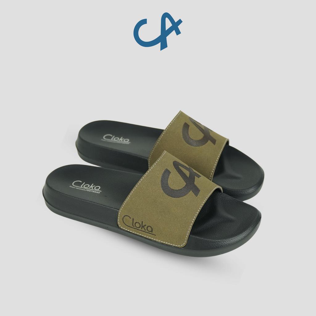 Sandal Slide Pria Distro Cloka Brych Sendal Karet Anti Air Kasual Santai Slop Anti Slip for Men Slipppers