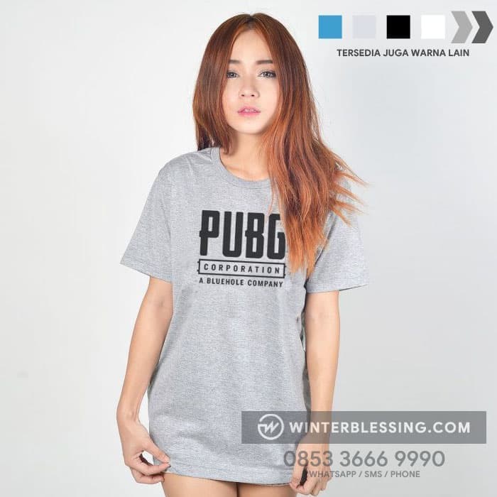 Kaos Baju Combed 30S Distro PUBG Corporation A Bluehole Company