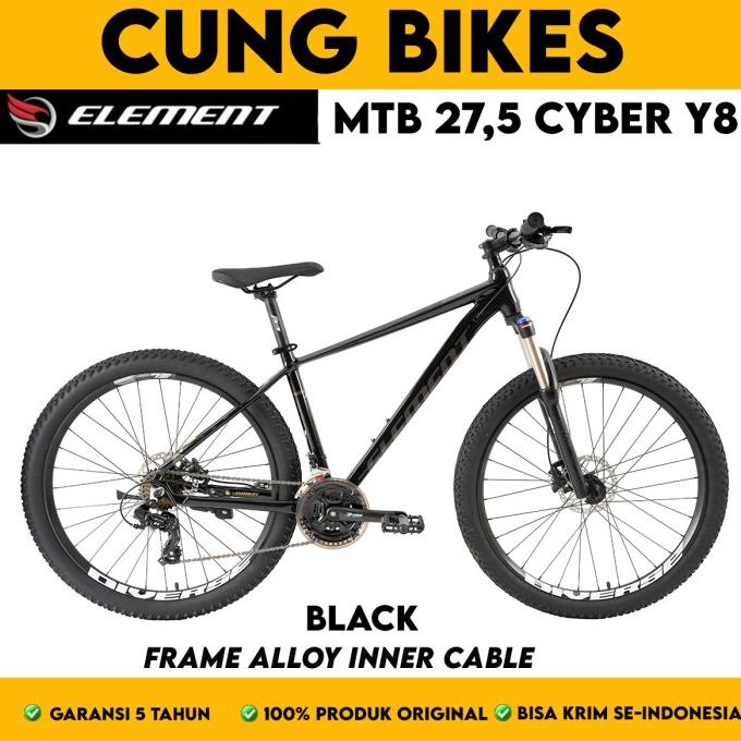 SEPEDA GUNUNG 27.5 MTB ELEMENT CYBER Y8 ALLOY REM HIDROLIK 24 SPEED FDGDF34545