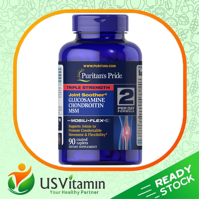 Triple Strength Glucosamine Chondroitin Msm Shellfish Free Tablets Solgar