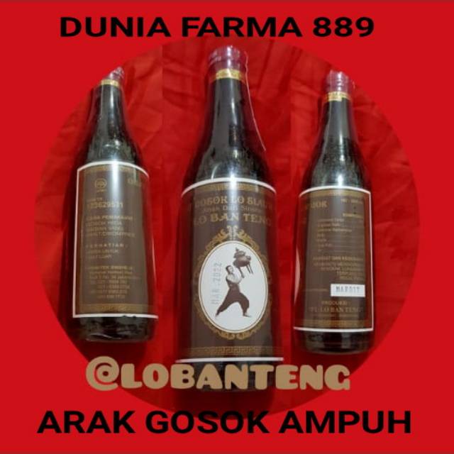 Arak gosok lo ban teng special dan ampuh