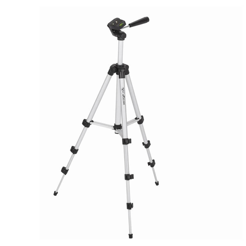 Tripod Stand 4-Section Aluminium with Brace Original - Silver Black