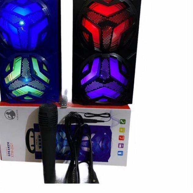 ➤ Speaker Bluetooth Portable XTM-2021 MH-36 BT Bonus Mic Speaker Karaoke Super Bass - murah SPEAKER