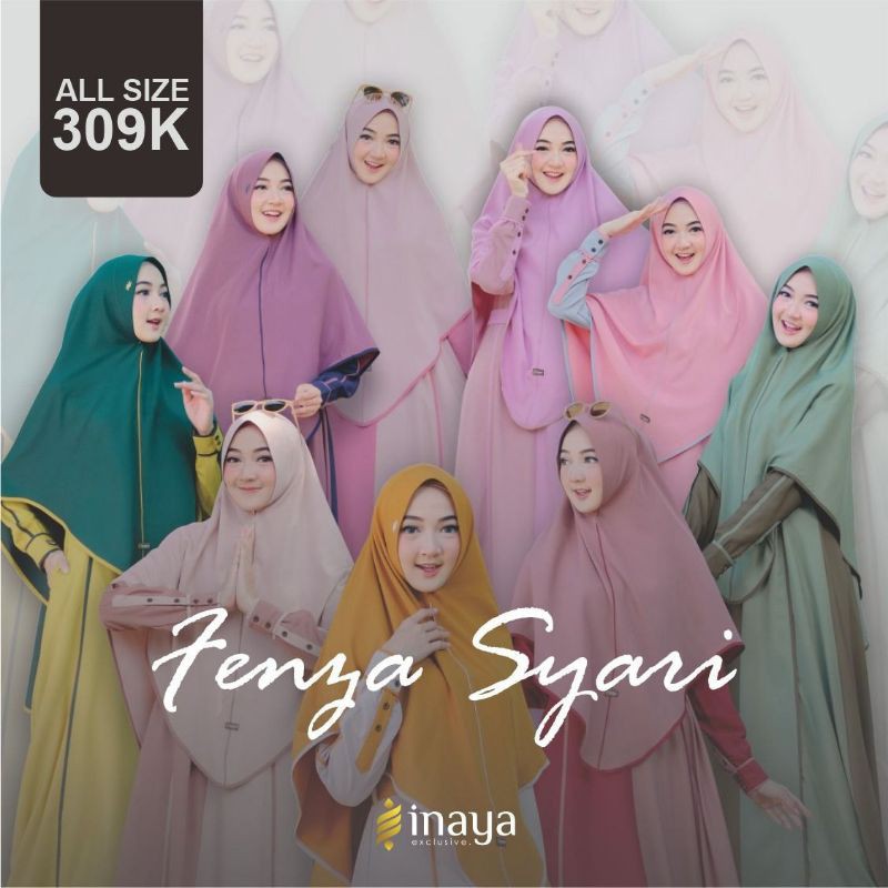 GAMIS INAYA FENZA SYARI / GAMIS INAYA SET HIJAB