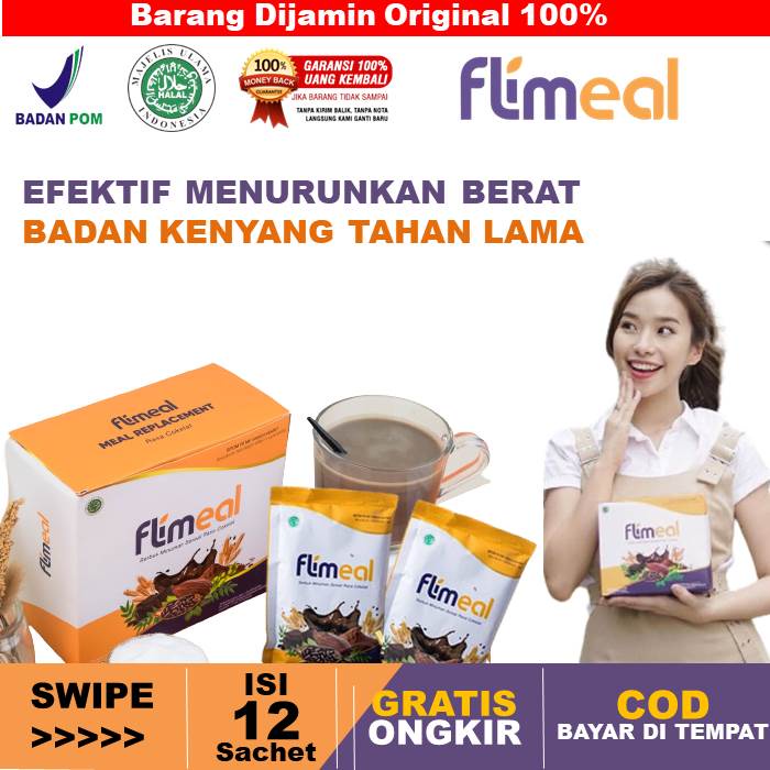 

Flimeal Minuman Sereal Diet Rendah Kalori Pengganti Makan Makanan Meal Replacement Instant Meal BPOM