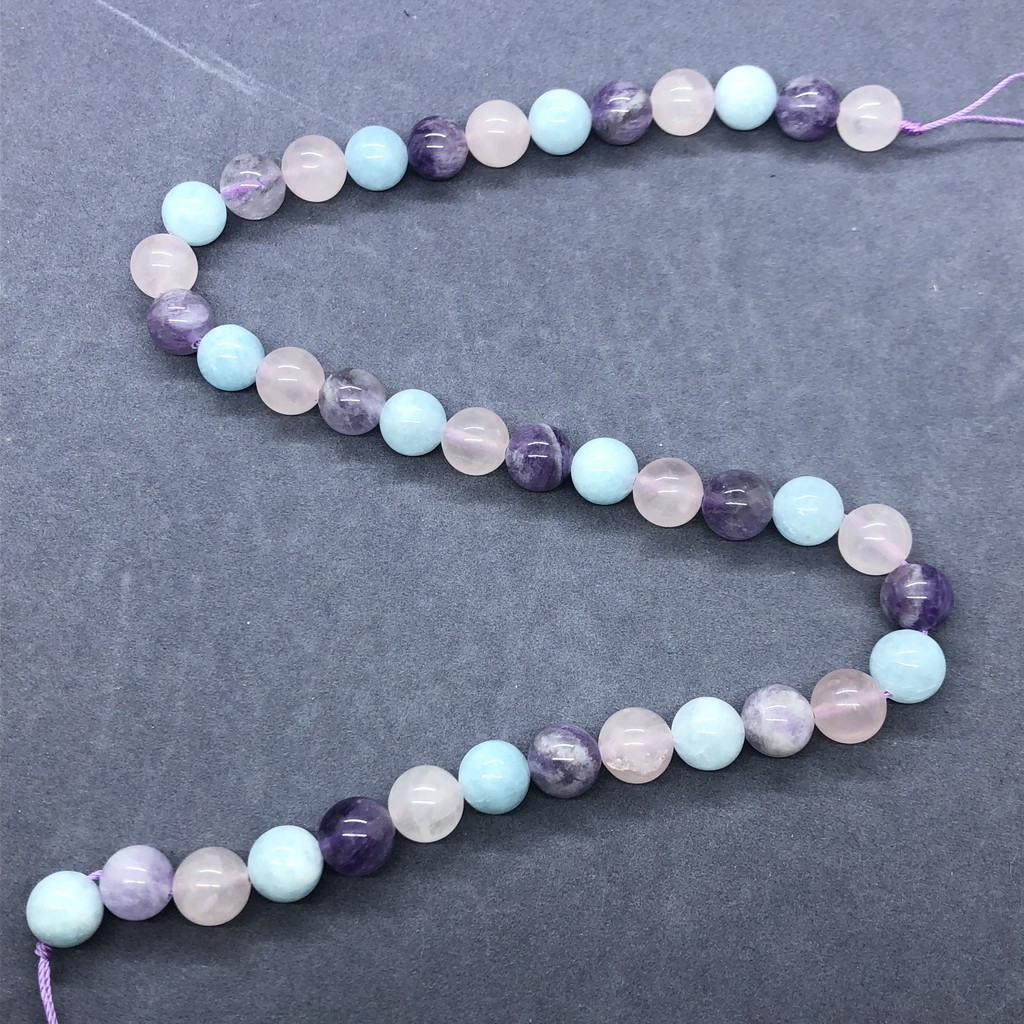 BISA COD South Africa Dreamy Lavender Crystal Quartz Beads Stone Round 6-12mm DIY Jewelry