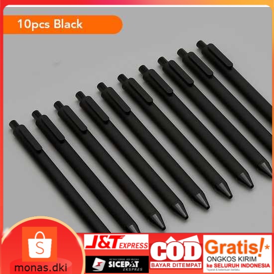 

KACO PURE Pena Pulpen Bolpoin Gel 0.5mm 10 PCS - XM0340 (Black Ink)