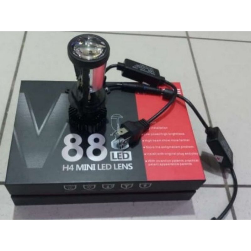 bohlam led h4 mini projie macron v88