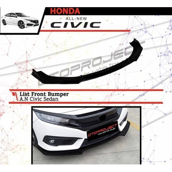 front lip bumper mobil honda civic turbo ferrari variasi